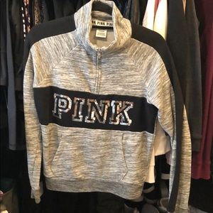 VS Pink Quarter Zip Up